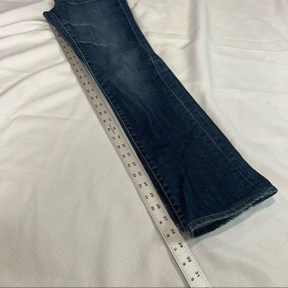 AG Adriano Goldschmied The Stevie Cuff Dark Wash‎ Slim Straight Cuffed Jeans - Picture 6 of 8